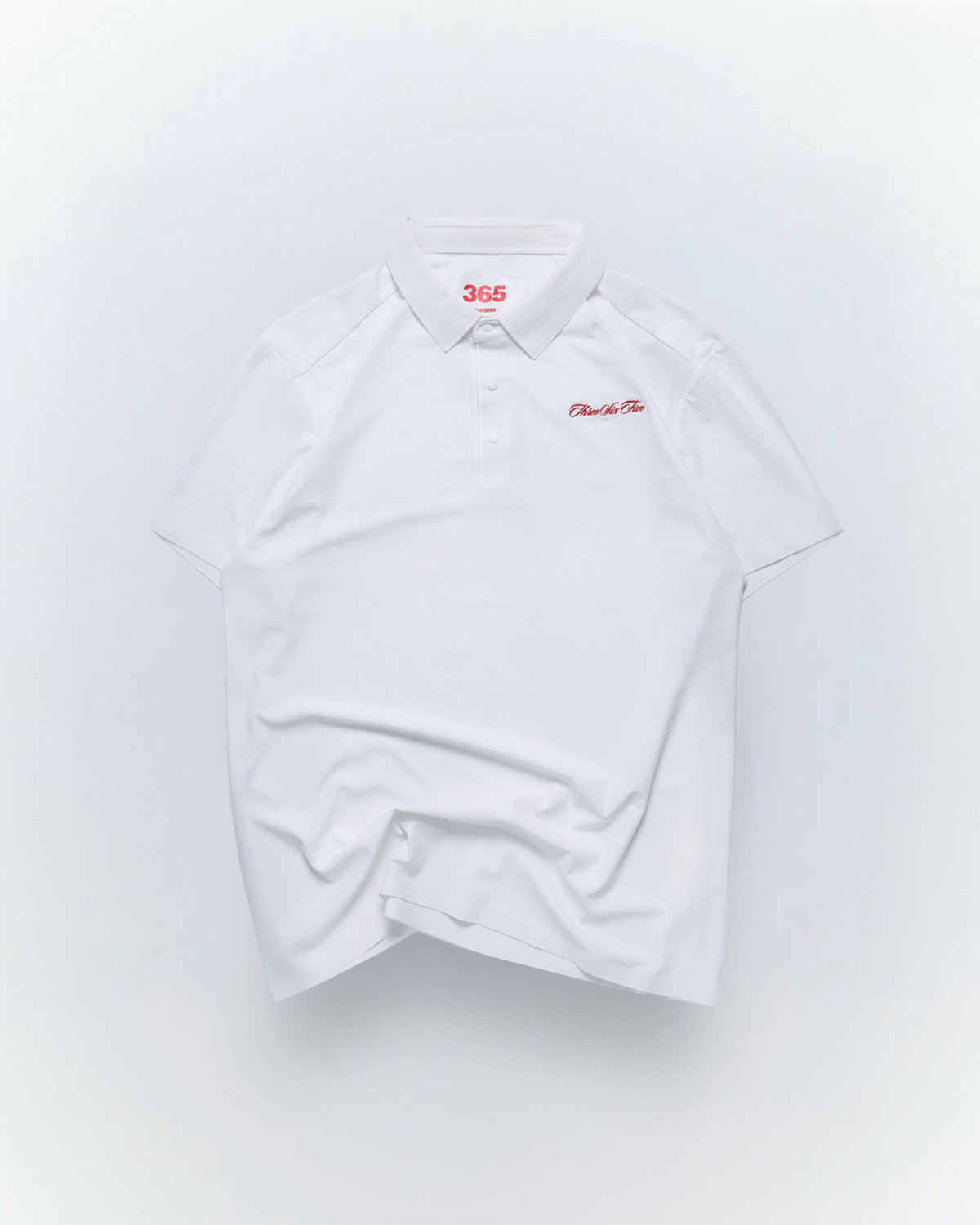 Textured Polo White