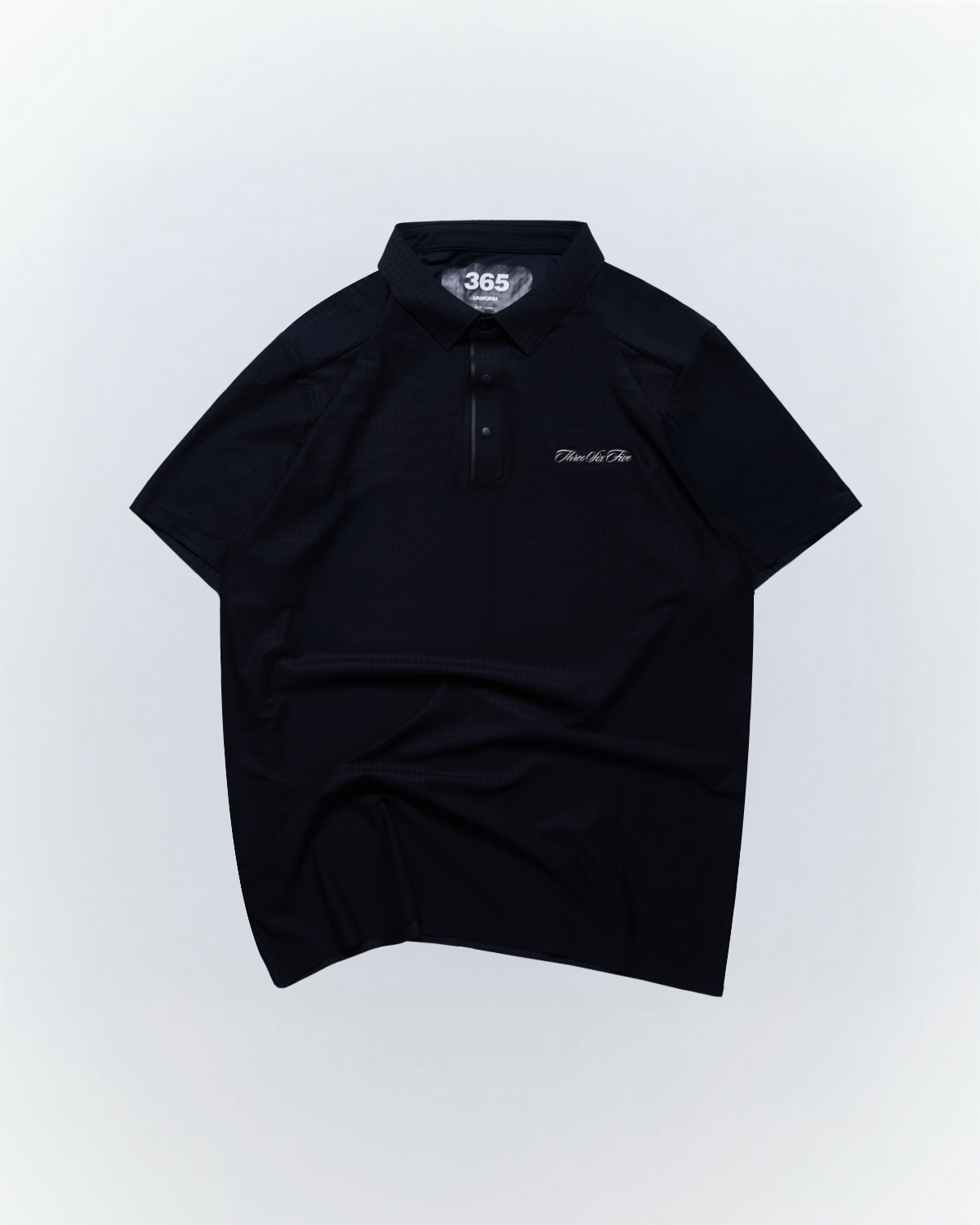 Textured Polo Black