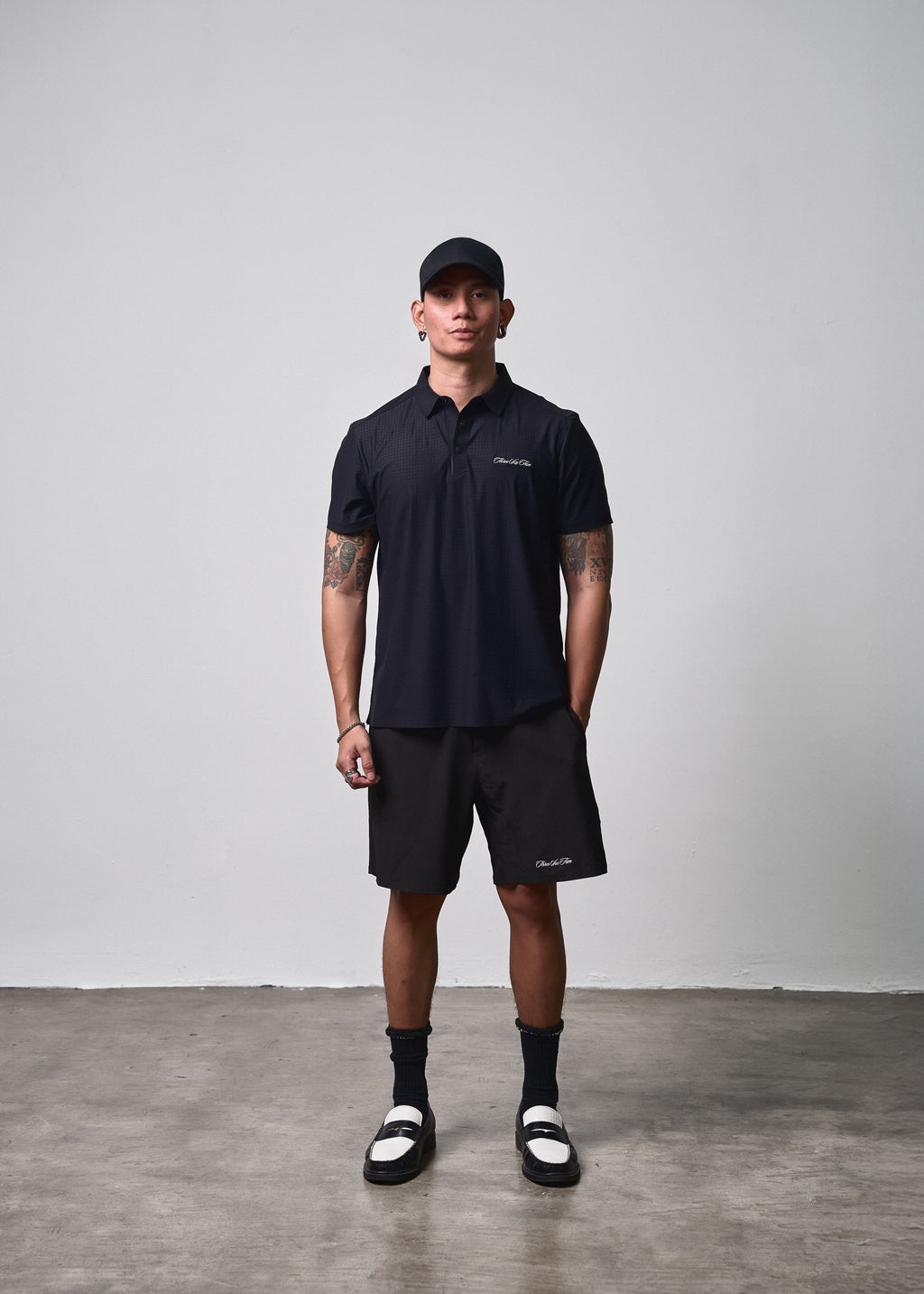Textured Polo Black