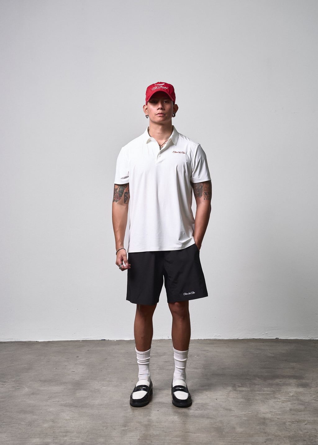 Textured Polo White