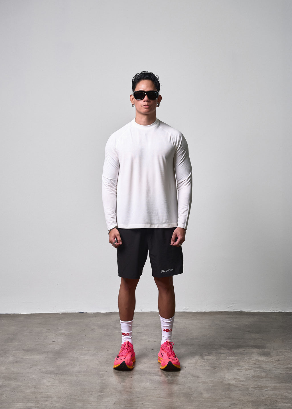Long Sleeve Performance Tee White