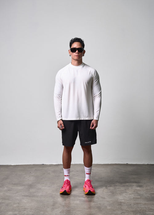 Long Sleeve Performance Tee White