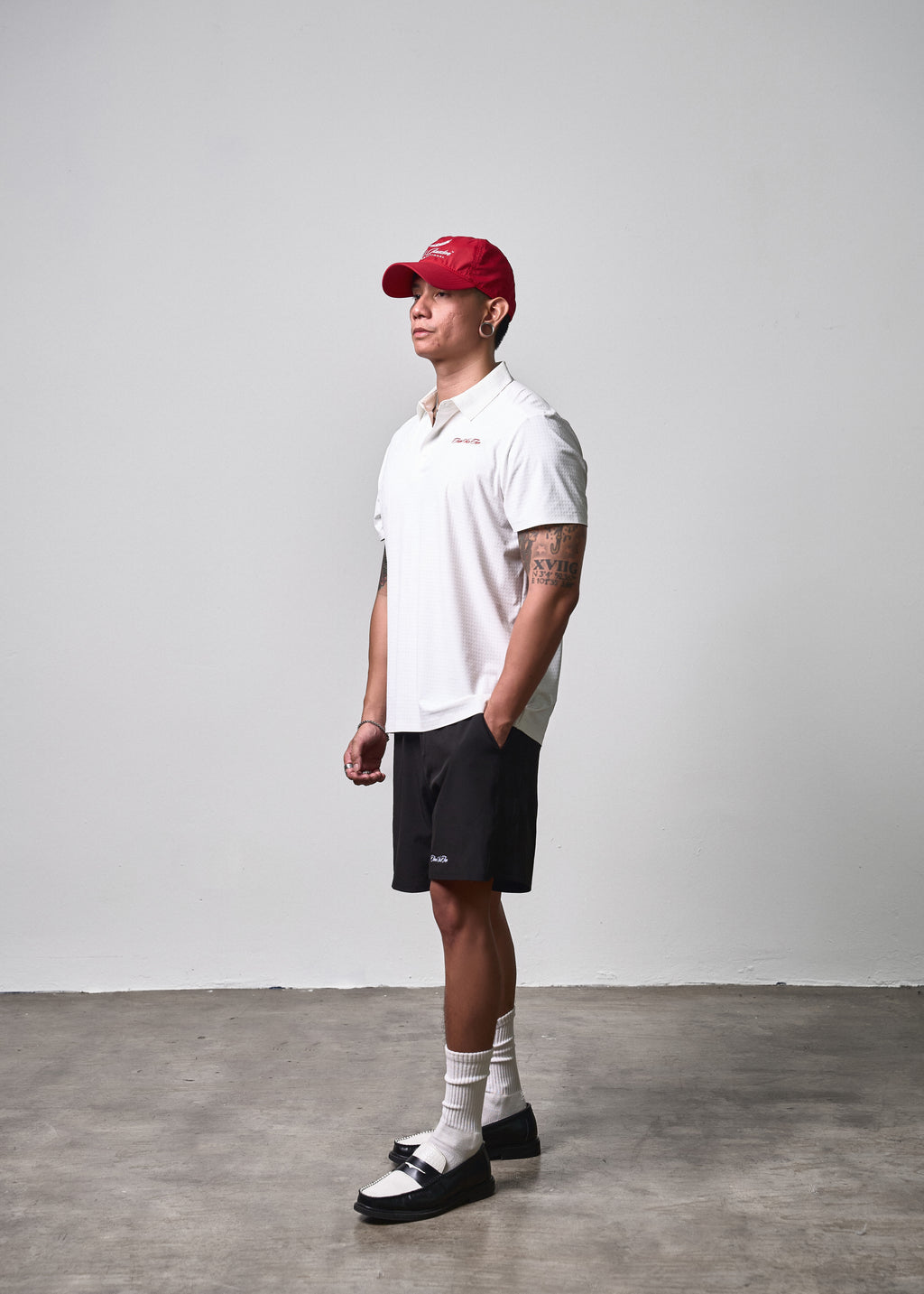 Textured Polo White