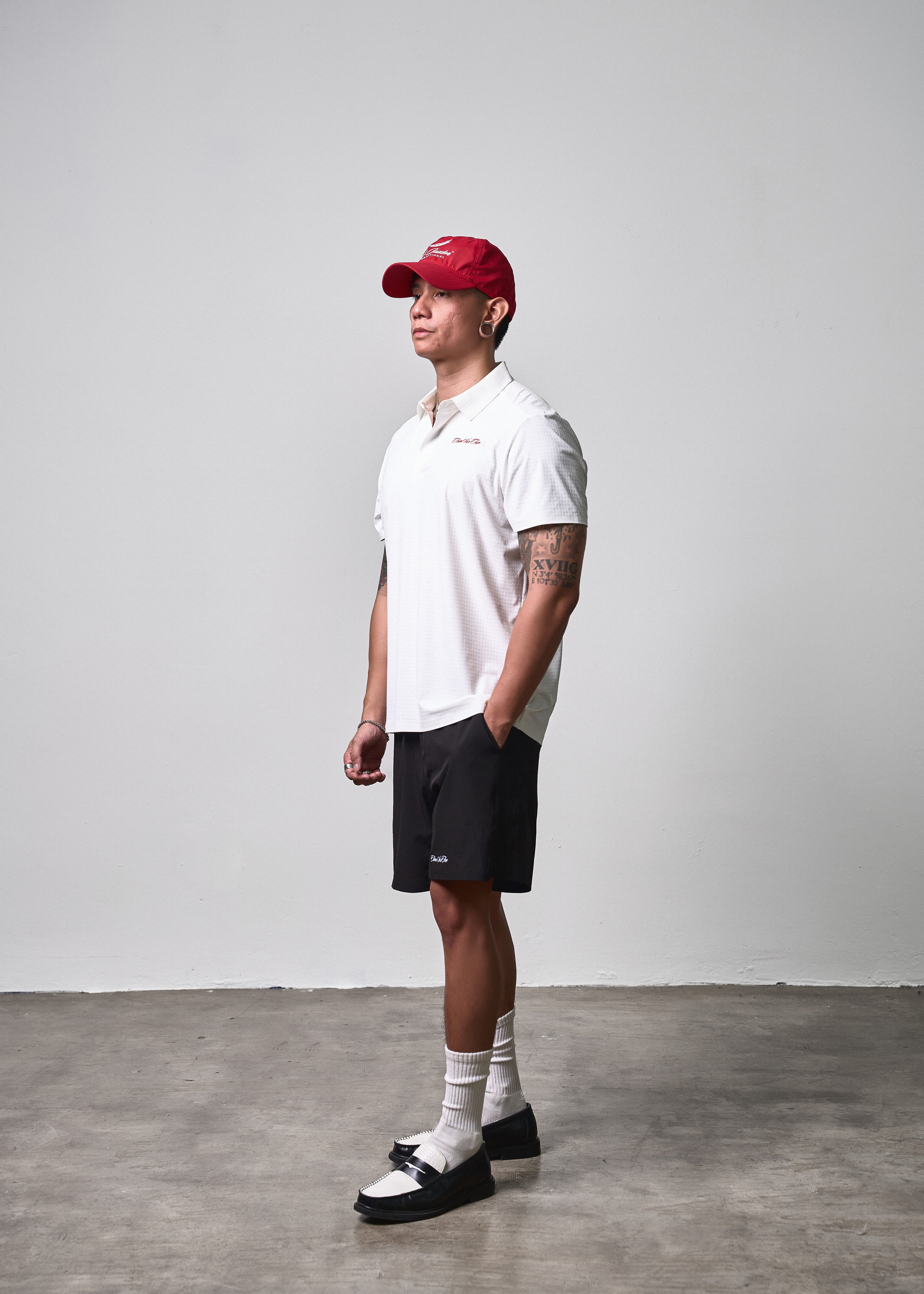 Textured Polo White
