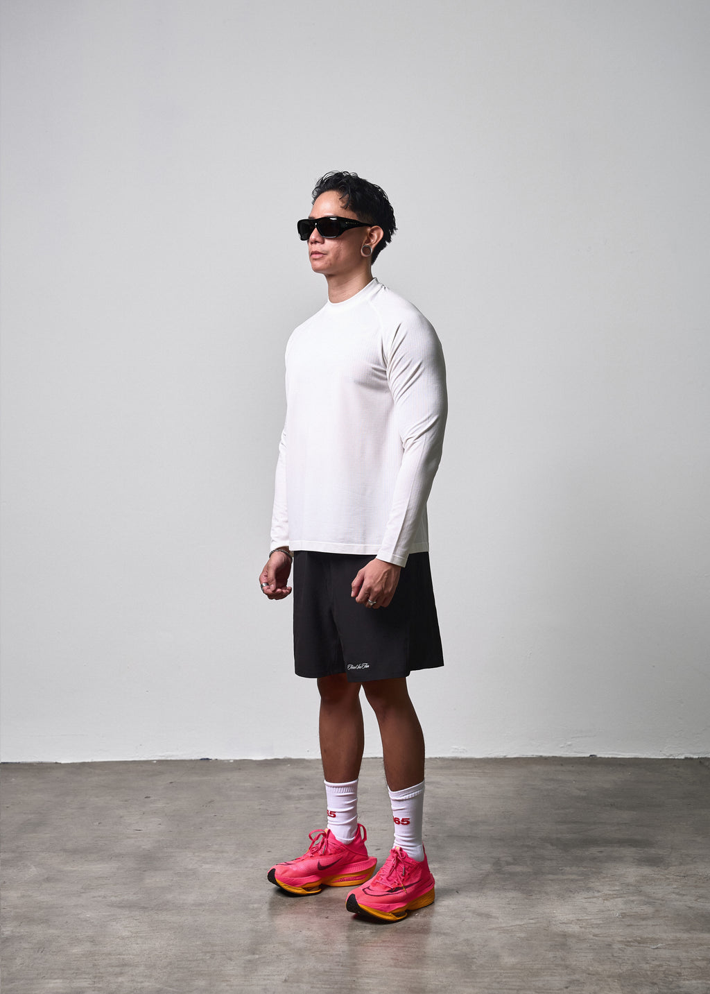 Long Sleeve Performance Tee White