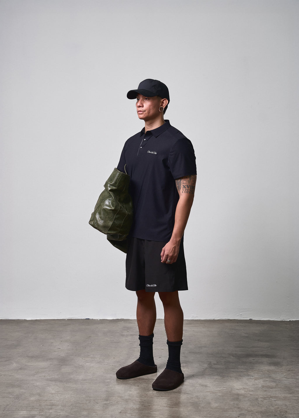 Textured Polo Black