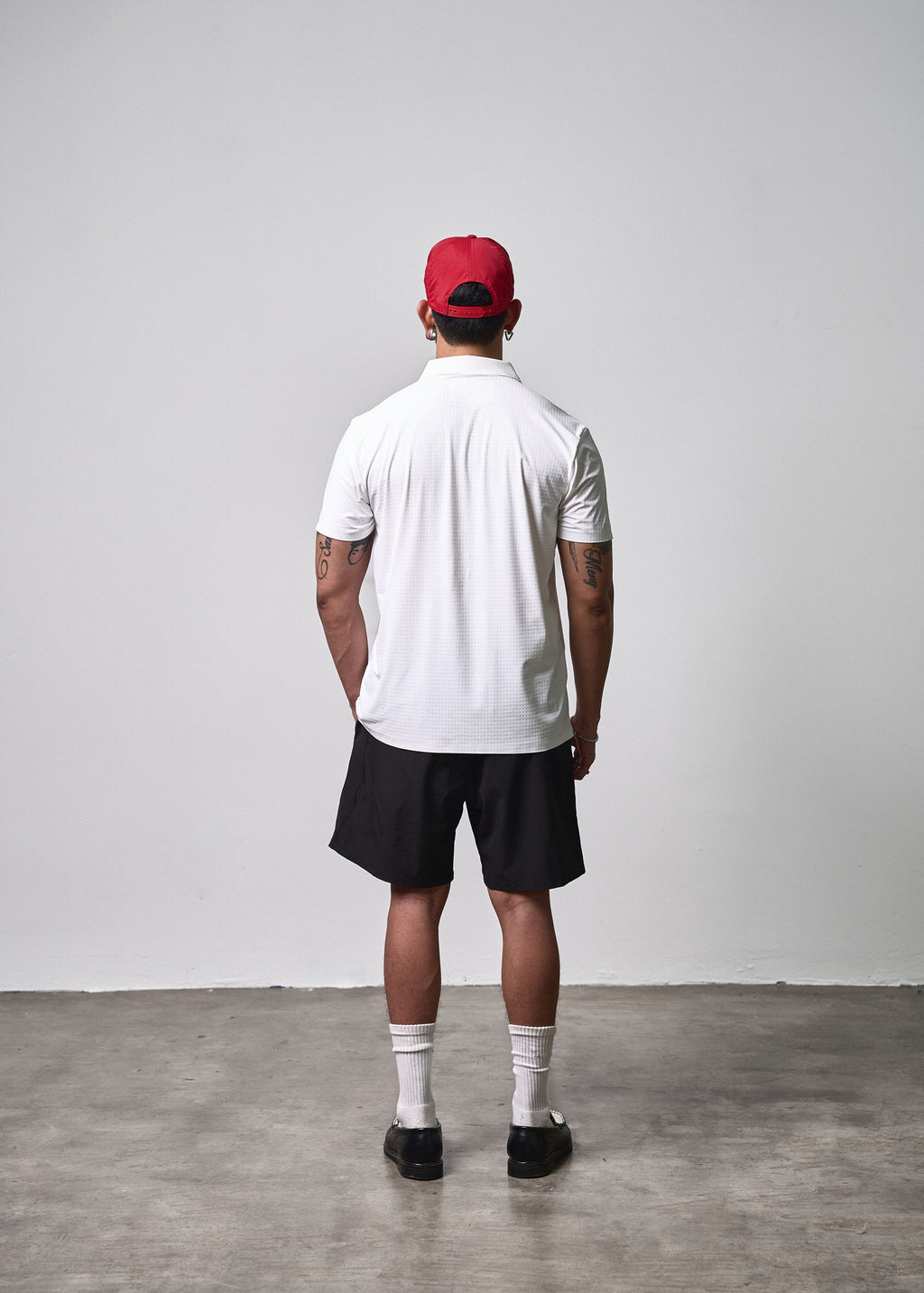 Textured Polo White