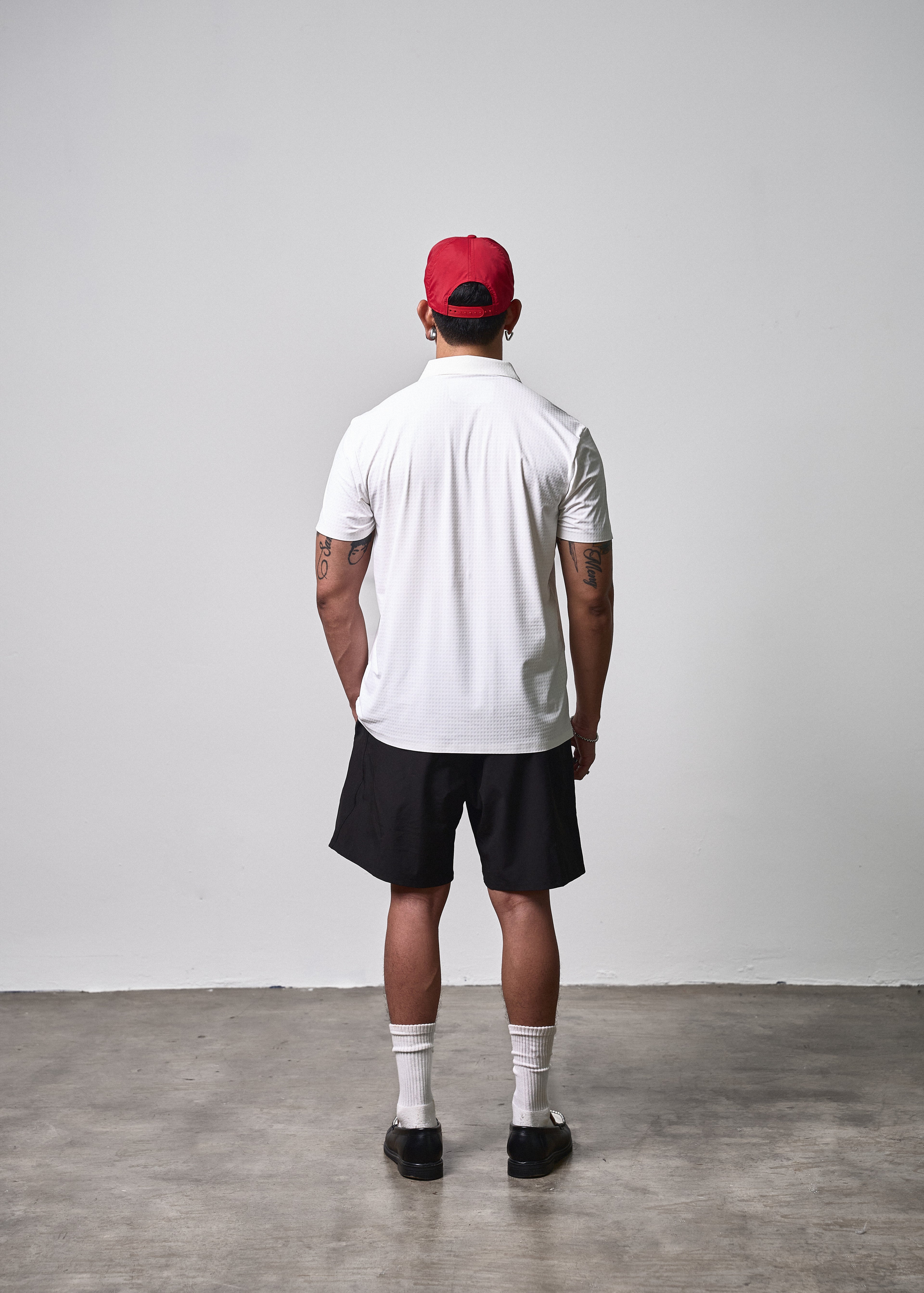 Textured Polo White