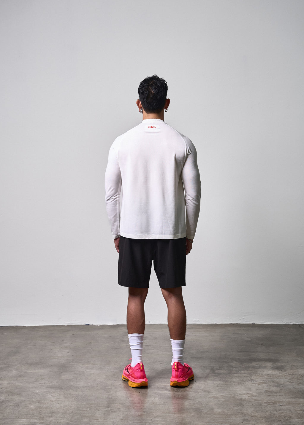 Long Sleeve Performance Tee White