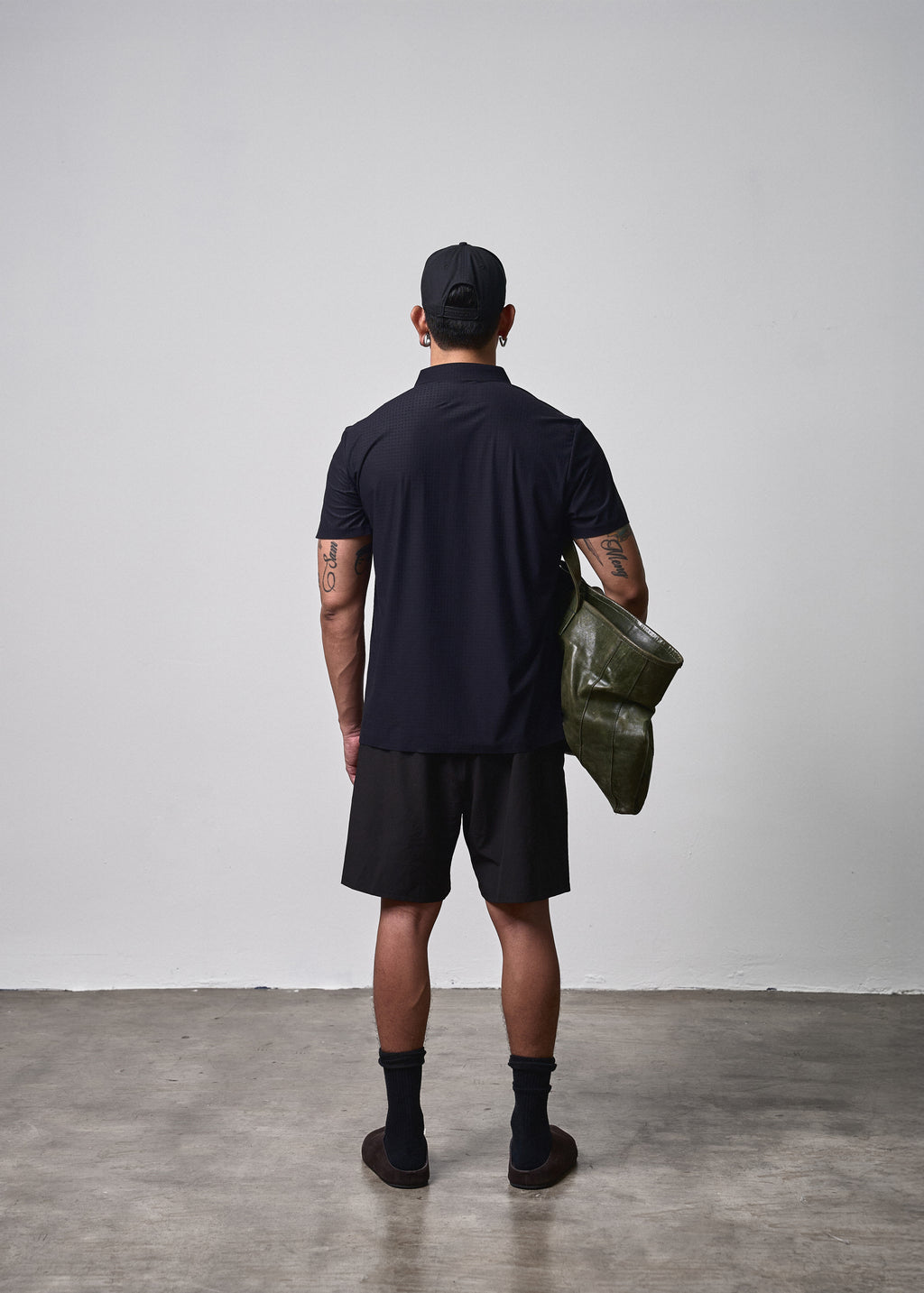 Textured Polo Black