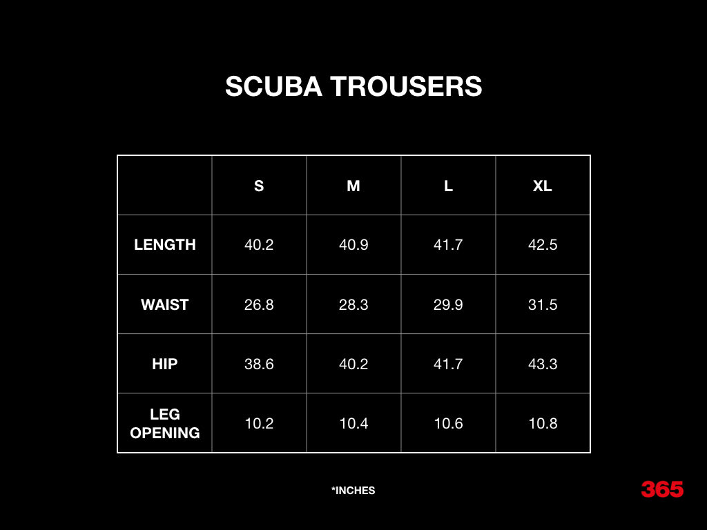Scuba Trousers Black