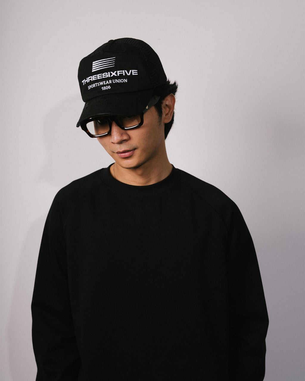 Scuba Script Tee L/S Black