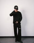 Scuba Script Tee L/S Black