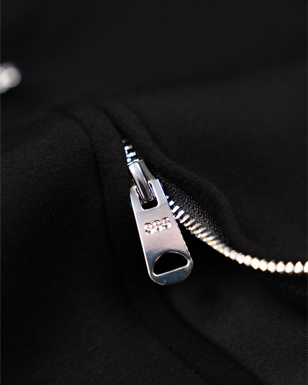 Scuba Zip Up Hoodie Black